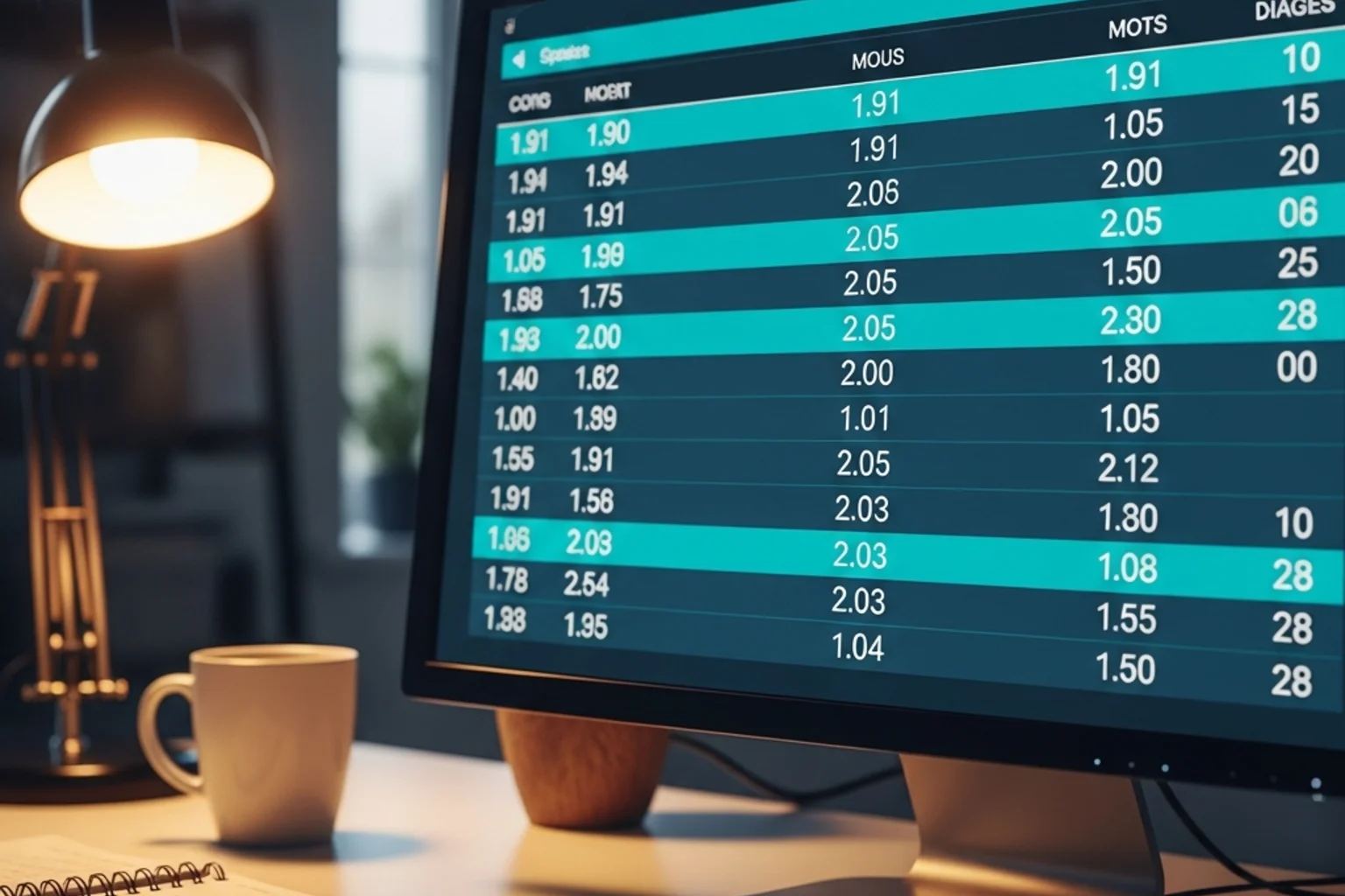 Close-up of a sportsbook screen showing NFL prop bet lines in decimal odds format
